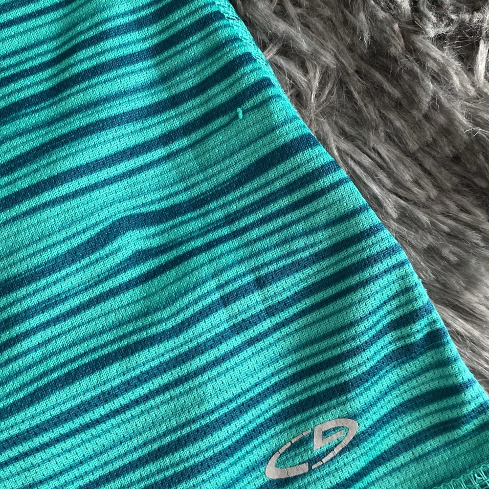 Champion duodry dark seafoam green and navy horizontal strap sporty top - Picture 8 of 17